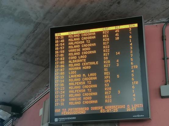 Treni per Milano con ritardi fino a 45 minuti.
