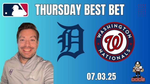 デトロイトタイガースvsワシントンナショナルズ-MLBピックと予測7/3/25-無料のMLBベストベット＆オッズ