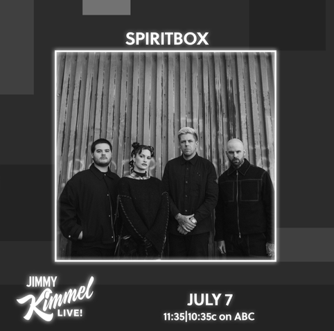 Spiritbox image from Instagram advertising their upcoming appearance on Jimmy Kimmel Live