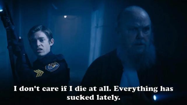 "I don't care if I die at all. Everything has sucked lately."

Crashmore talking to the Rookie.