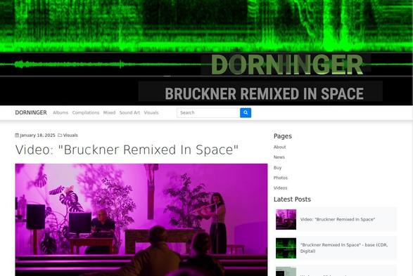 Bruckner Remixed In Space - 2 videos