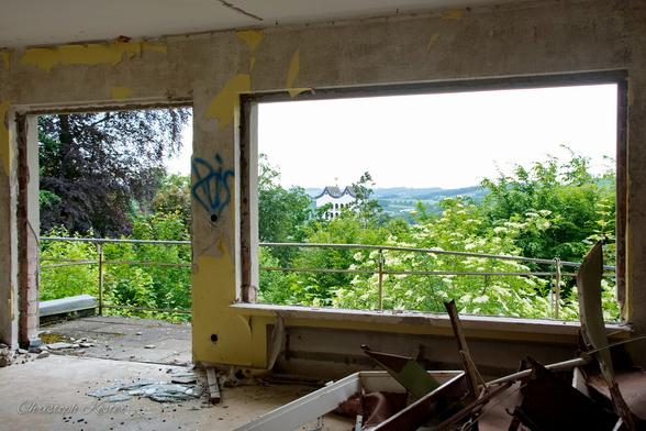 View from the window of a ruin