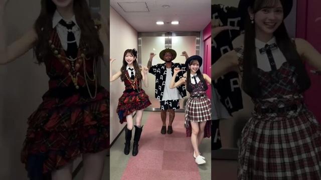 AKB48 千葉恵里 伊藤百花 #ORANGERANGE RYOさんと #恋するフォーチュンクッキー 🍊🧡🥹🌈#FNS歌謡祭 @ORANGE RANGE