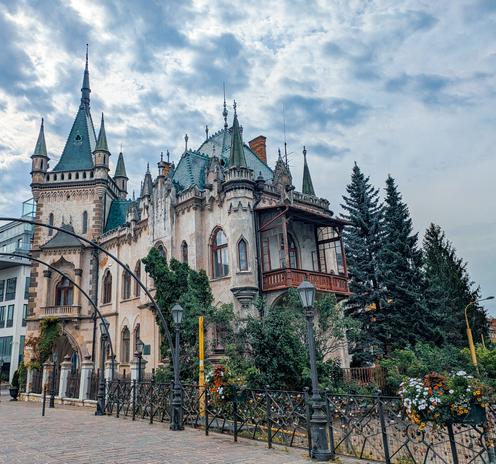 A building with elaborate gothic towers