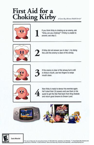 Kirby: Nightmare in Dream Land Magazine Ad (2002)