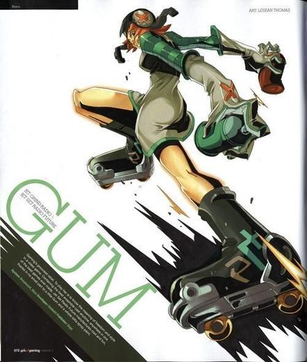 Jet Set Radio Magazine Art: Gum