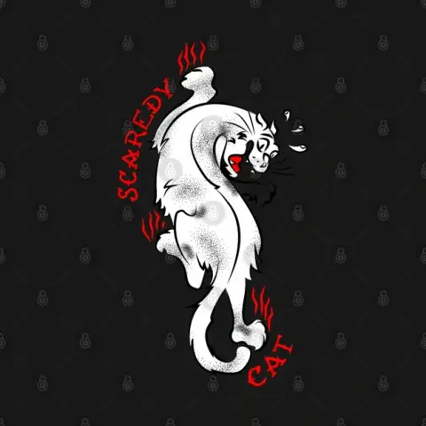 Scaredy Cat Tattoo Panther Tee