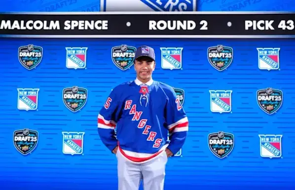 New York Rangers issues special message towards 43rd Overall Draft pick Malcolm Spence