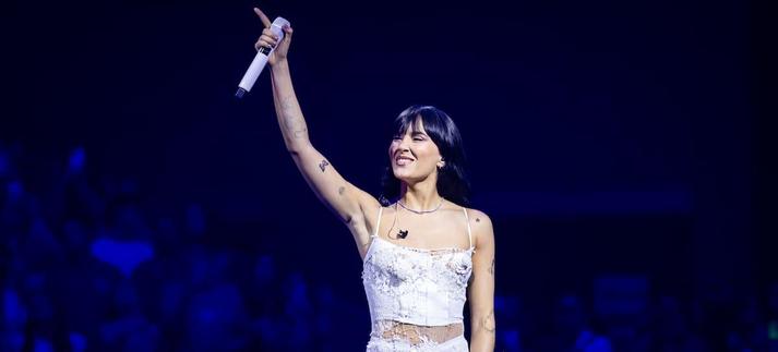 Aitana en su Listening Party en el Movistar Arena de Madrid, 27 de mayo de 2025. / Aldara Zarraoa