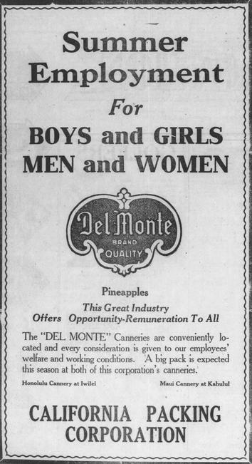 1927 ad from Honolulu Star-Advertiser
in Hawaii •
