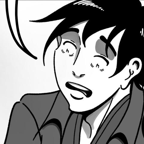A man with black hair is worried awhile looking down.
