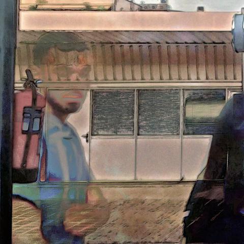 Girona digital edited street photography, made with the GNU Image Manipulation Program + G'MIC-Qt filters.