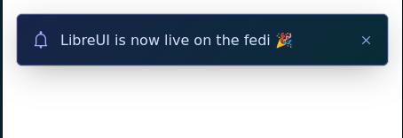 Announcement variant of the NotificationBanner component.