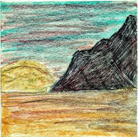 the only survivors

mountains drawn in pen, pencil, colored pencil

the sun isn't as vibrant as I wanted...
