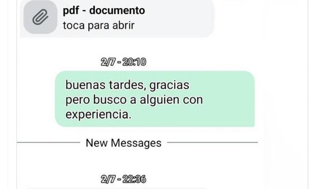 La conversación que ha subido a X @soycamarero. (X / @soycamarero)