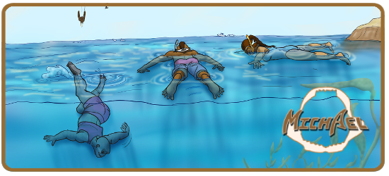 Four friends check out what there is to be found under the waves.