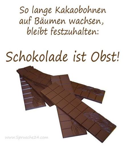 Mehrere Schokoladenriegel
Darüber der Text wie im Post