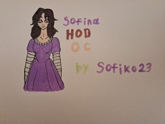 A traditional drawing of my original character that I drew today.