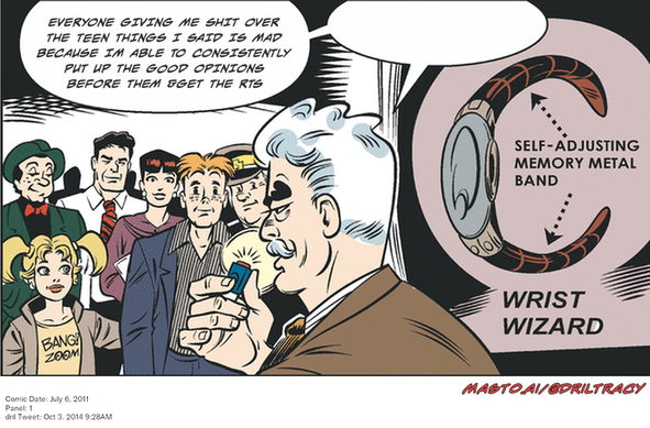 Original Dicktracy comic from July 6, 2011

-------------
Dril Tweet
Oct 3, 2014 9:28AM
-------------
Url
https://twitter.com/dril/status/518029710434258944
-------------
Transcript:
• Everyone Giving Me Shit Over The Teen Things I Said Is Mad Because Im Able To Consistently Put Up The Good Opinions Before Them &Get The Rts


The image presents a lively scene of a gathering of people, with some wearing ties. In the foreground, a man is holding a microphone, seemingly in the middle of giving a speech or presenting some idea. The crowd surrounding the man appears to be listening attentively to his words, indicating a sense of engagement and interest.