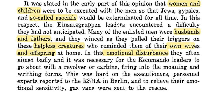 Ausschnitt aus Stellungnahme und Urteil des Trials of War Criminals before Nuernberg
