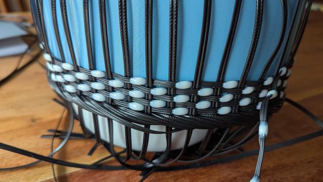 Led weaving of the hat