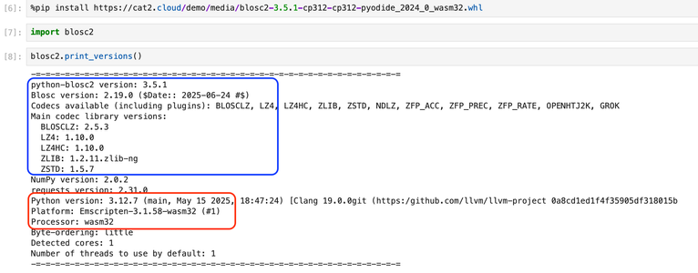 Blosc2 can run in the browser!