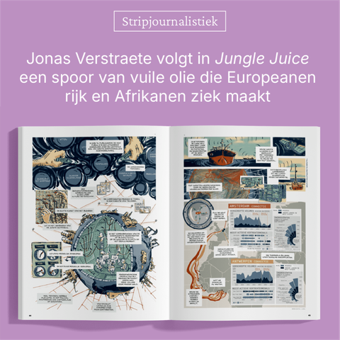 Jonas Verstraete volgt in Jungle Juice een spoor van vuile olie die Europeanen rijk en Afrikanen ziek maakt