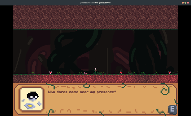Spooky embodiment of wind says in dialogue box: "Who dares come near my presence?"