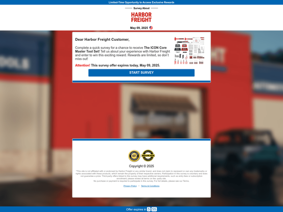 Scam page on hijacked website