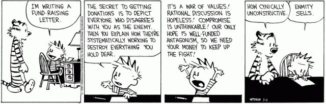 Calvin & Hobbes - Enmity sells.