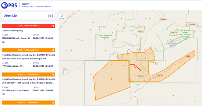 Alerts in Ruidoso NM