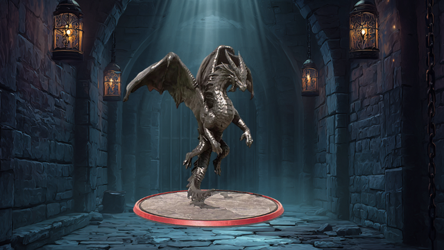 The new wyvern digital miniature available on D&D Beyond for the Sigil VTT.