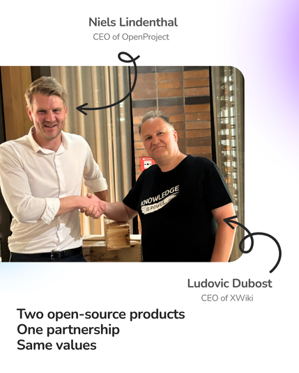 Ludovic Dubost CEO of XWiki Two open-source products One partnership