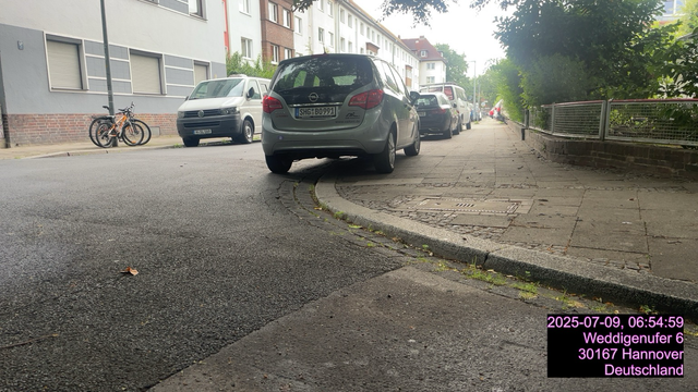 Abstellen im Sichtdreieck keine 1,50m Breiter Fussverkehr