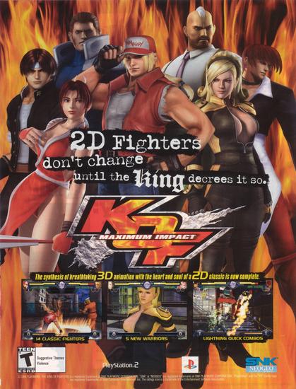 The King of Fighters: Maximum Impact Magazine Ad (2004)