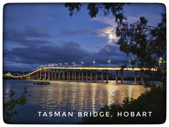 Looking towards the Tasman Bridge.