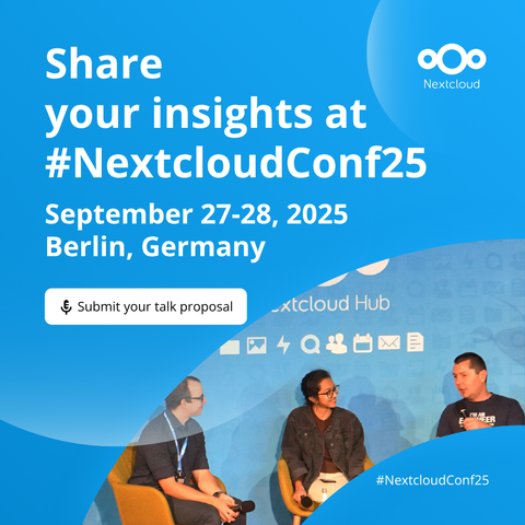 Nextcloud Community Conference - call for proposals, featured image