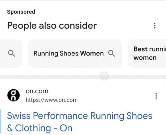 Google people also considered sponsored search ads testing carousel format