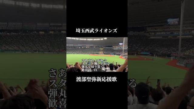 【埼玉西武】渡部聖弥新応援歌#埼玉 #西武 #ライオンズ #渡部聖弥 #応援歌#新応援歌 #shoto