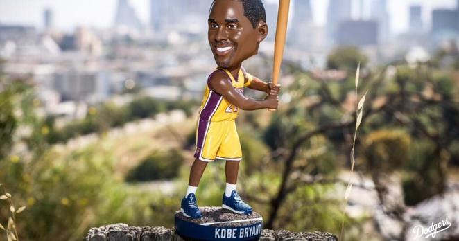 Dodgers unveil Kobe Bryant bobblehead to be given away Aug. 8