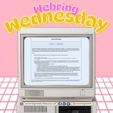 Webring Wednesday: Fanfic Webring | sovereignweb.thecozy.cat