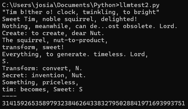 "Tim b!ther o! clock, twinkling, to bright"
Sweet Tim, noble squirrel, delighted!
Nothing, meanwhile, can de...ost obsolete. Lord.
Create: to create, dear Nut.
The squirrel, nut-to-product,
transform, sweet!
Everything, to generate. timeless. Lord,
S.
Transform: convert, N.
Secret: invention, Nut.
Something, priceless,
tim: becomes, Sweet: S