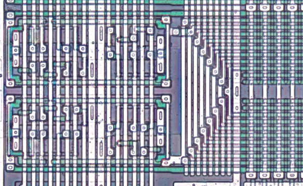 Detail of the word line drivers.