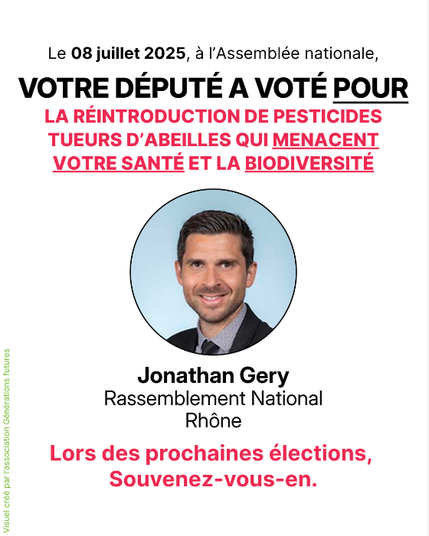 Jonathan Géry (RN) a voté pour la loi Duplomb