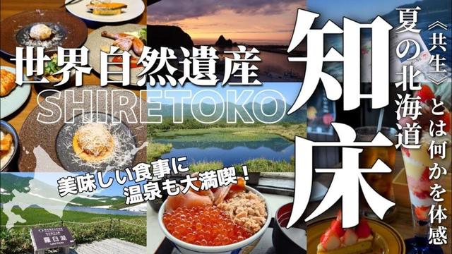 【北海道 知床】世界自然遺産で“共生”とは何かを体感した旅/美味しい食事に温泉も大満喫した5日間/車なし/北海道旅行vlog