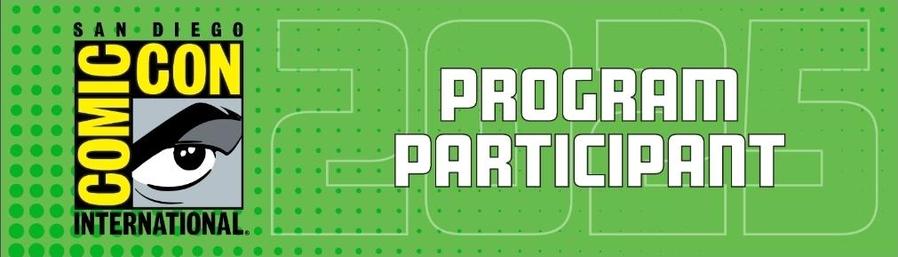image with the Comic-Con logo and the words "Program Participant"