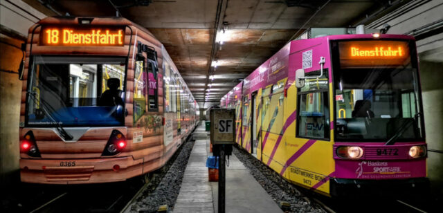 U-Bahnen auf dem Abstellgleis
