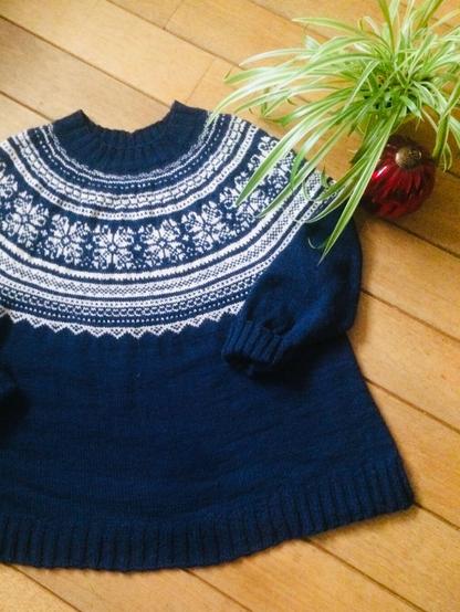 Trui 2kleurenwerk 
Sweater colour work