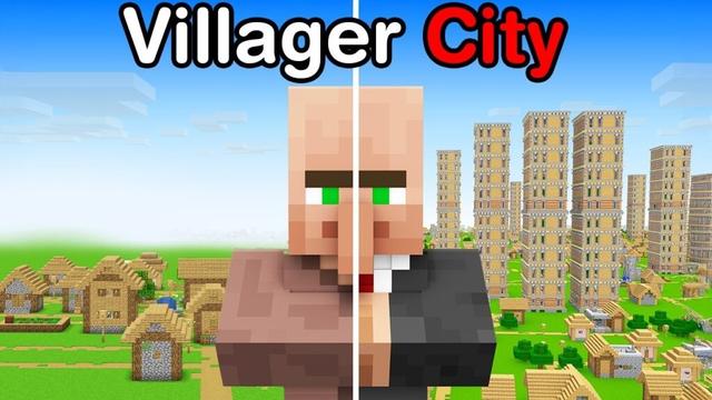 I Found Villager City In Minecraft