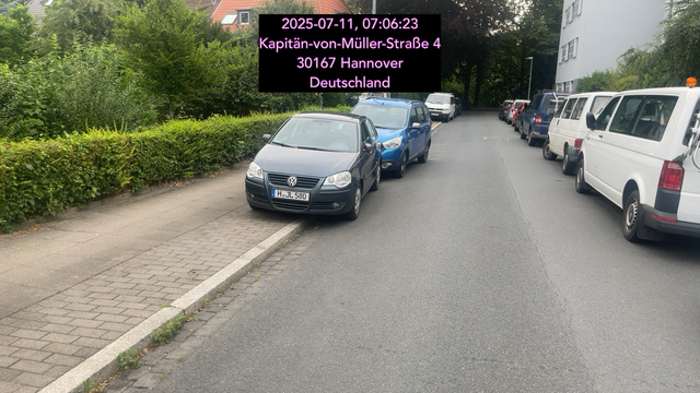 Keine 3,,59 m Fahrbahn=! Behinderung der Feuerwehr, Keine 1,59 Fussverkehr
